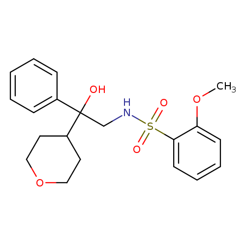 N-[2-hydroxy-2-(oxan-4-yl)-2-phenylethyl]-2-methoxybenzene-1-sulfonamide