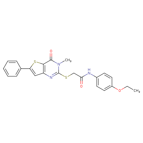 N-(4-ethoxyphenyl)-2-({3-methyl-4-oxo-6-phenyl-3H,4H-thieno[3,2-d]pyrimidin-2-yl}sulfanyl)acetamide