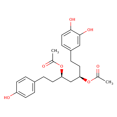 1,2-Benzenediol, 4-[(3R,5R)-3,5-bis(acetyloxy)-7-(4-hydroxyphenyl)heptyl]-