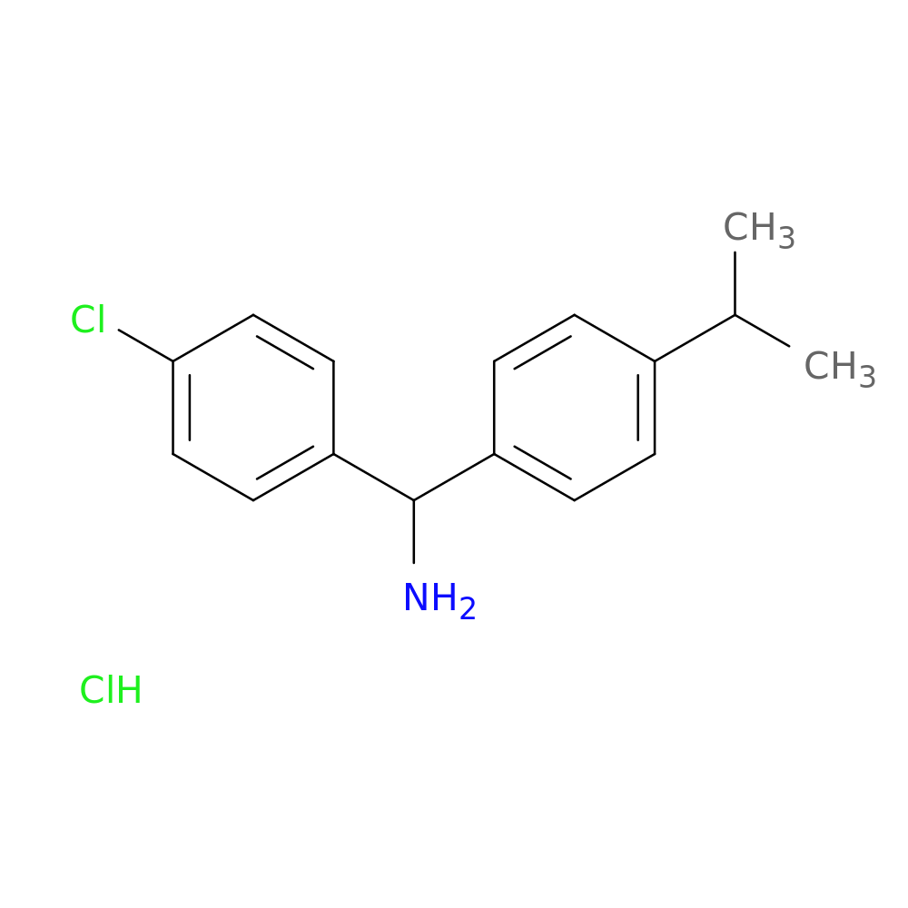 (4-chlorophenyl)[4-(propan-2-yl)phenyl]methanamine hydrochloride