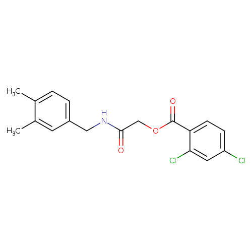 {[(3,4-dimethylphenyl)methyl]carbamoyl}methyl 2,4-dichlorobenzoate