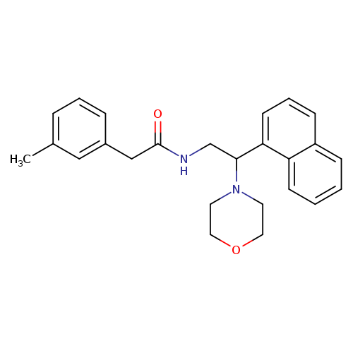 2-(3-methylphenyl)-N-[2-(morpholin-4-yl)-2-(naphthalen-1-yl)ethyl]acetamide
