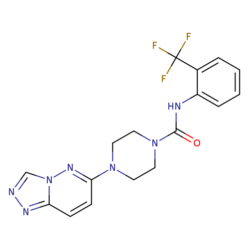 4-{[1,2,4]triazolo[4,3-b]pyridazin-6-yl}-N-[2-(trifluoromethyl)phenyl]piperazine-1-carboxamide