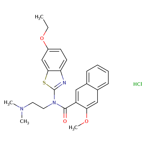 N-[2-(dimethylamino)ethyl]-N-(6-ethoxy-1,3-benzothiazol-2-yl)-3-methoxynaphthalene-2-carboxamide hydrochloride