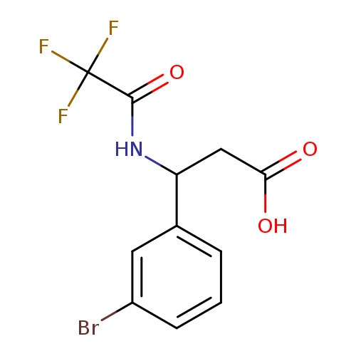 3-(3-bromophenyl)-3-(2,2,2-trifluoroacetamido)propanoic acid