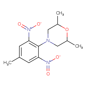 2,6-dimethyl-4-(4-methyl-2,6-dinitrophenyl)morpholine