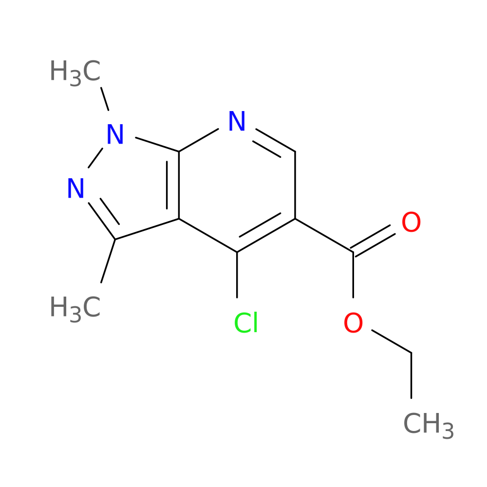 Ethyl 4-chloro-1,3-dimethyl-1H-pyrazolo[3,4-b]pyridine-5-carboxylate