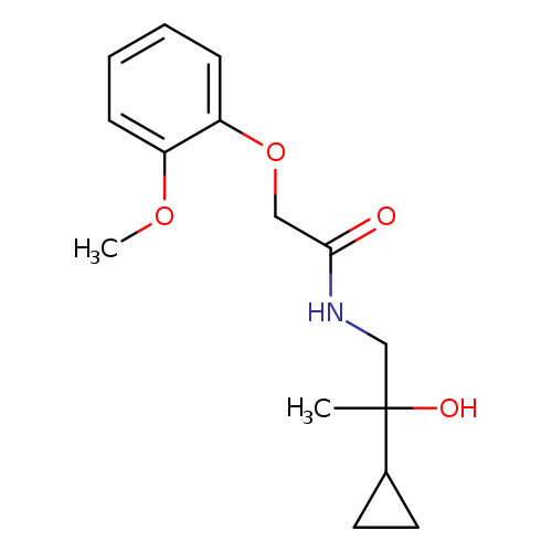 N-(2-cyclopropyl-2-hydroxypropyl)-2-(2-methoxyphenoxy)acetamide