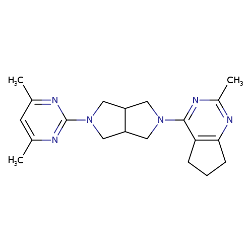 4,6-dimethyl-2-(5-{2-methyl-5H,6H,7H-cyclopenta[d]pyrimidin-4-yl}-octahydropyrrolo[3,4-c]pyrrol-2-yl)pyrimidine