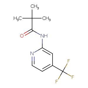 2,2-dimethyl-N-[4-(trifluoromethyl)pyridin-2-yl]propanamide