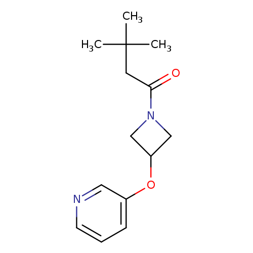 3,3-dimethyl-1-[3-(pyridin-3-yloxy)azetidin-1-yl]butan-1-one