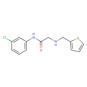 N-(3-chlorophenyl)-2-{[(thiophen-2-yl)methyl]amino}acetamide