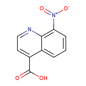 4-Quinolinecarboxylic acid, 8-nitro-