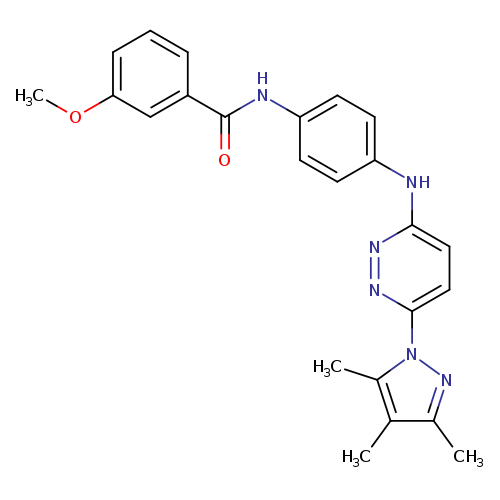 3-methoxy-N-(4-{[6-(3,4,5-trimethyl-1H-pyrazol-1-yl)pyridazin-3-yl]amino}phenyl)benzamide