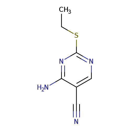 5-Pyrimidinecarbonitrile, 4-amino-2-(ethylthio)-
