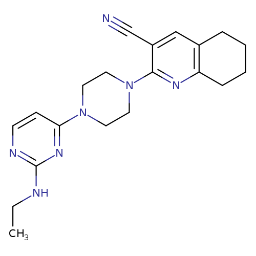 2-{4-[2-(ethylamino)pyrimidin-4-yl]piperazin-1-yl}-5,6,7,8-tetrahydroquinoline-3-carbonitrile