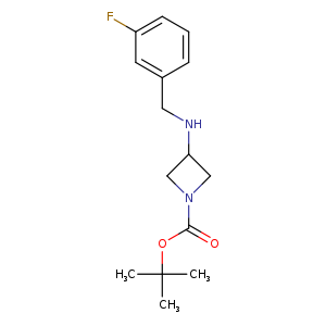1-Azetidinecarboxylicacid, 3-[[(3-fluorophenyl)methyl]amino]-, 1,1-dimethylethyl ester