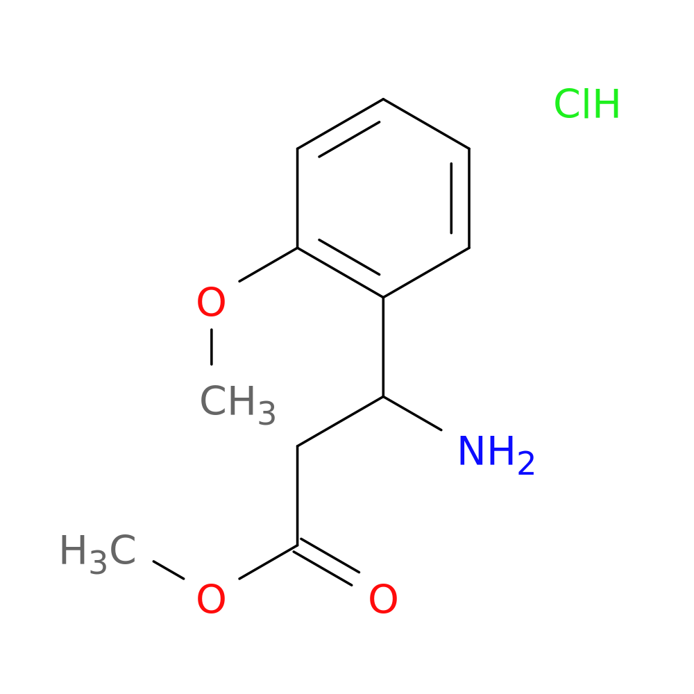 Methyl 3-amino-3-(2-methoxyphenyl)propanoate hydrochloride