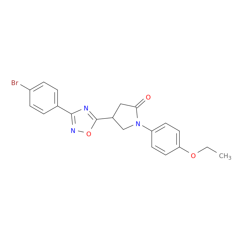 4-[3-(4-bromophenyl)-1,2,4-oxadiazol-5-yl]-1-(4-ethoxyphenyl)pyrrolidin-2-one