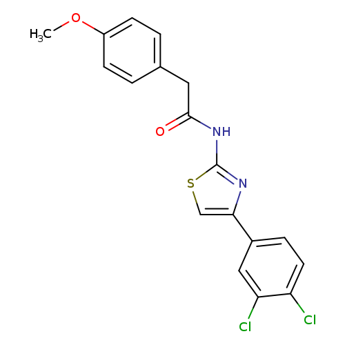 N-[4-(3,4-dichlorophenyl)-1,3-thiazol-2-yl]-2-(4-methoxyphenyl)acetamide