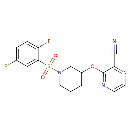 3-{[1-(2,5-difluorobenzenesulfonyl)piperidin-3-yl]oxy}pyrazine-2-carbonitrile