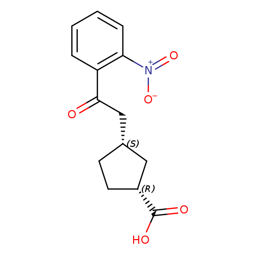 cis-3-[2-Oxo-2-(2-nitrophenyl)ethyl]cyclopentane-1-carboxylic acid