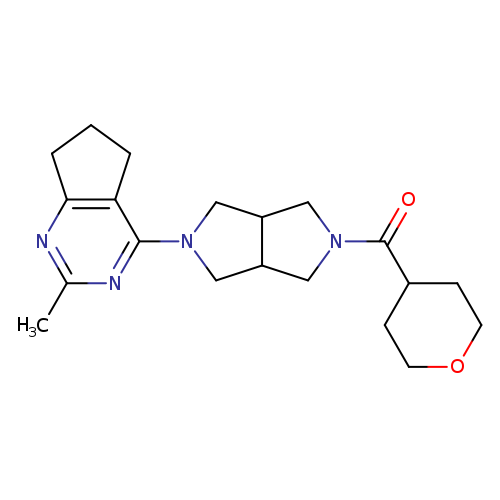 2-{2-methyl-5H,6H,7H-cyclopenta[d]pyrimidin-4-yl}-5-(oxane-4-carbonyl)-octahydropyrrolo[3,4-c]pyrrole