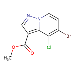Methyl 5-bromo-4-chloro-pyrazolo[1,5-a]pyridine-3-carboxylate