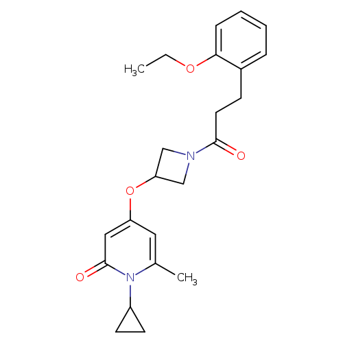 1-cyclopropyl-4-({1-[3-(2-ethoxyphenyl)propanoyl]azetidin-3-yl}oxy)-6-methyl-1,2-dihydropyridin-2-one
