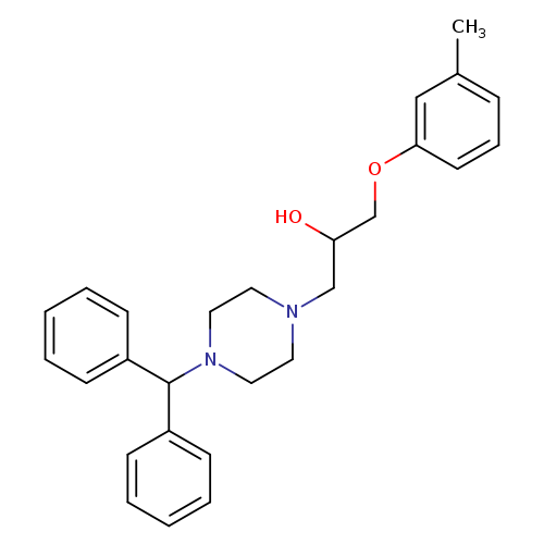 1-[4-(diphenylmethyl)piperazin-1-yl]-3-(3-methylphenoxy)propan-2-ol