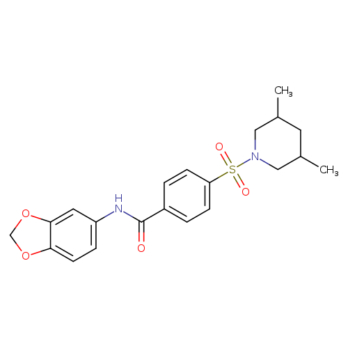 N-(2H-1,3-benzodioxol-5-yl)-4-[(3,5-dimethylpiperidin-1-yl)sulfonyl]benzamide