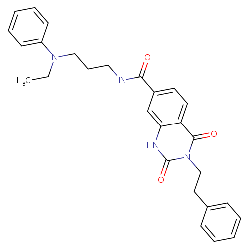 N-{3-[ethyl(phenyl)amino]propyl}-2,4-dioxo-3-(2-phenylethyl)-1,2,3,4-tetrahydroquinazoline-7-carboxamide
