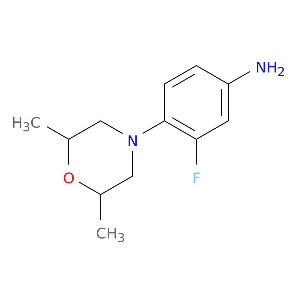 4-(2,6-Dimethylmorpholin-4-yl)-3-fluoroaniline