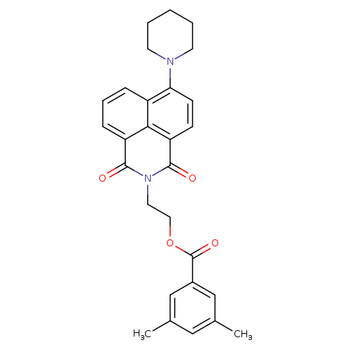 2-[2,4-dioxo-8-(piperidin-1-yl)-3-azatricyclo[7.3.1.0^{5,13}]trideca-1(13),5,7,9,11-pentaen-3-yl]ethyl 3,5-dimethylbenzoate