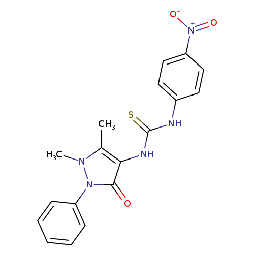 3-(1,5-dimethyl-3-oxo-2-phenyl-2,3-dihydro-1H-pyrazol-4-yl)-1-(4-nitrophenyl)thiourea