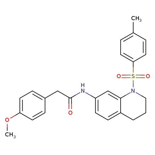 2-(4-methoxyphenyl)-N-[1-(4-methylbenzenesulfonyl)-1,2,3,4-tetrahydroquinolin-7-yl]acetamide