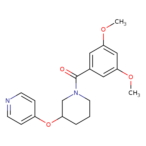 4-{[1-(3,5-dimethoxybenzoyl)piperidin-3-yl]oxy}pyridine