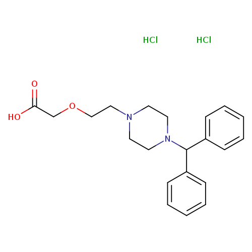 2-{2-[4-(diphenylmethyl)piperazin-1-yl]ethoxy}acetic acid dihydrochloride