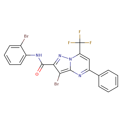 3-bromo-N-(2-bromophenyl)-5-phenyl-7-(trifluoromethyl)pyrazolo[1,5-a]pyrimidine-2-carboxamide