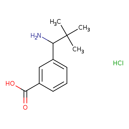 3-(1-amino-2,2-dimethylpropyl)benzoic acid hydrochloride