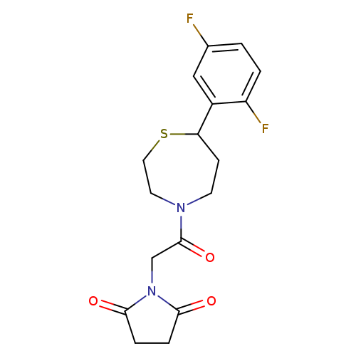 1-{2-[7-(2,5-difluorophenyl)-1,4-thiazepan-4-yl]-2-oxoethyl}pyrrolidine-2,5-dione