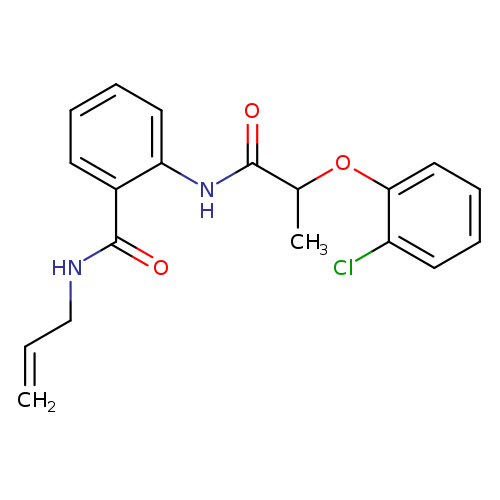 N-allyl-2-{[2-(2-chlorophenoxy)propanoyl]amino}benzamide