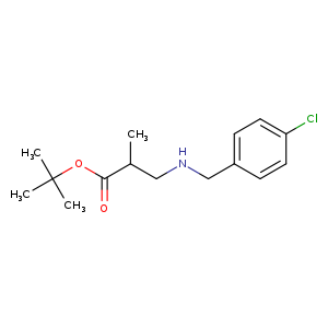 tert-butyl 3-{[(4-chlorophenyl)methyl]amino}-2-methylpropanoate