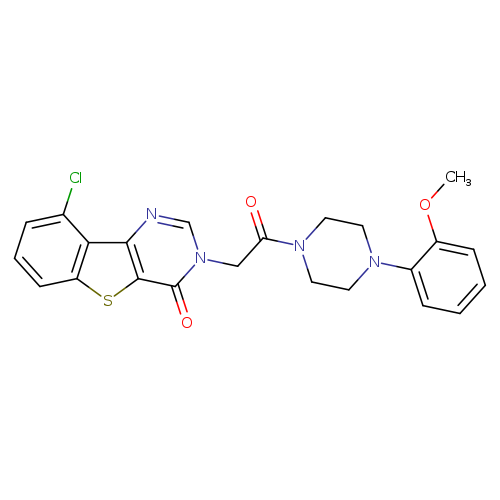 13-chloro-5-{2-[4-(2-methoxyphenyl)piperazin-1-yl]-2-oxoethyl}-8-thia-3,5-diazatricyclo[7.4.0.0^{2,7}]trideca-1(13),2(7),3,9,11-pentaen-6-one