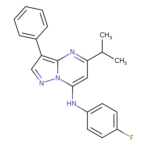 N-(4-fluorophenyl)-3-phenyl-5-(propan-2-yl)pyrazolo[1,5-a]pyrimidin-7-amine