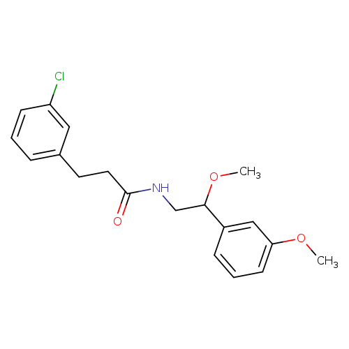 3-(3-chlorophenyl)-N-[2-methoxy-2-(3-methoxyphenyl)ethyl]propanamide