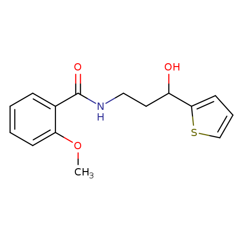 N-[3-hydroxy-3-(thiophen-2-yl)propyl]-2-methoxybenzamide