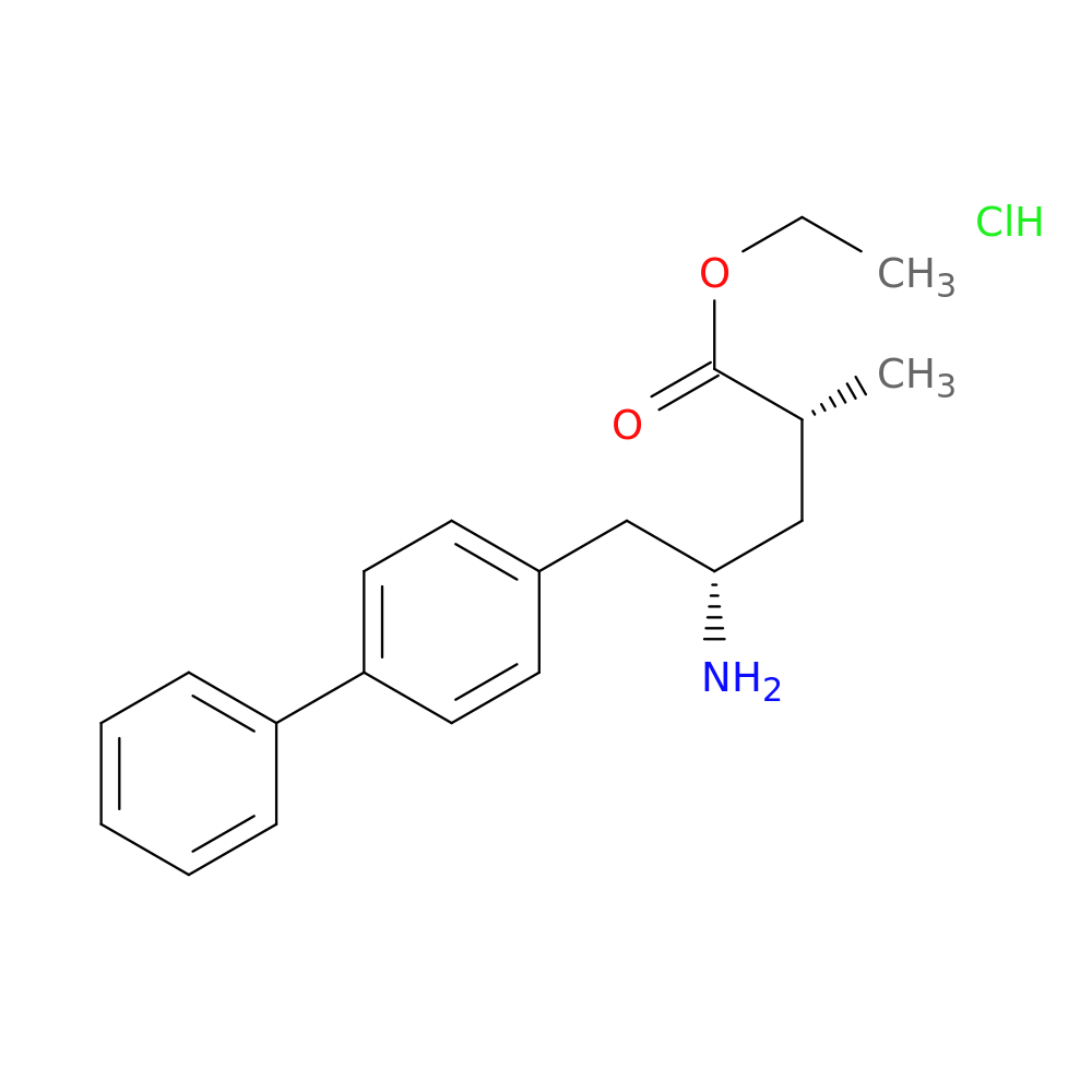 (2R,4S)-Ethyl 5-([1,1'-biphenyl]-4-yl)-4-amino-2-methylpentanoate hydrochloride