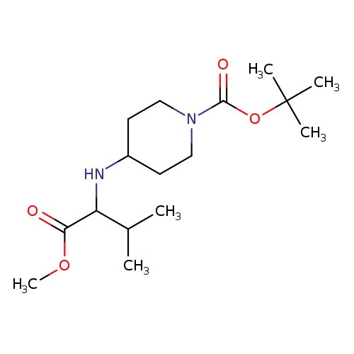 tert-Butyl 4-[(1-methoxy-3-methyl-1-oxobutan-2-yl)amino]piperidine-1-carboxylate
