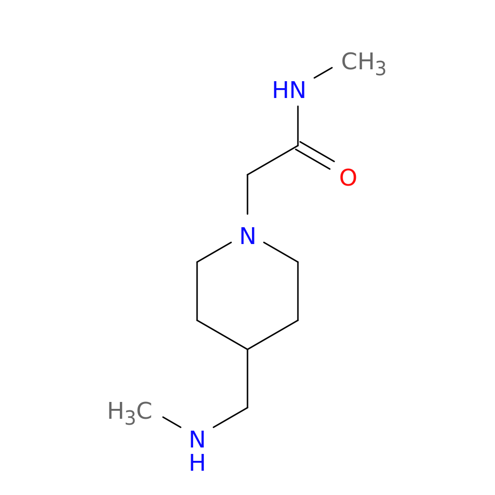N-methyl-2-{4-[(methylamino)methyl]piperidin-1-yl}acetamide